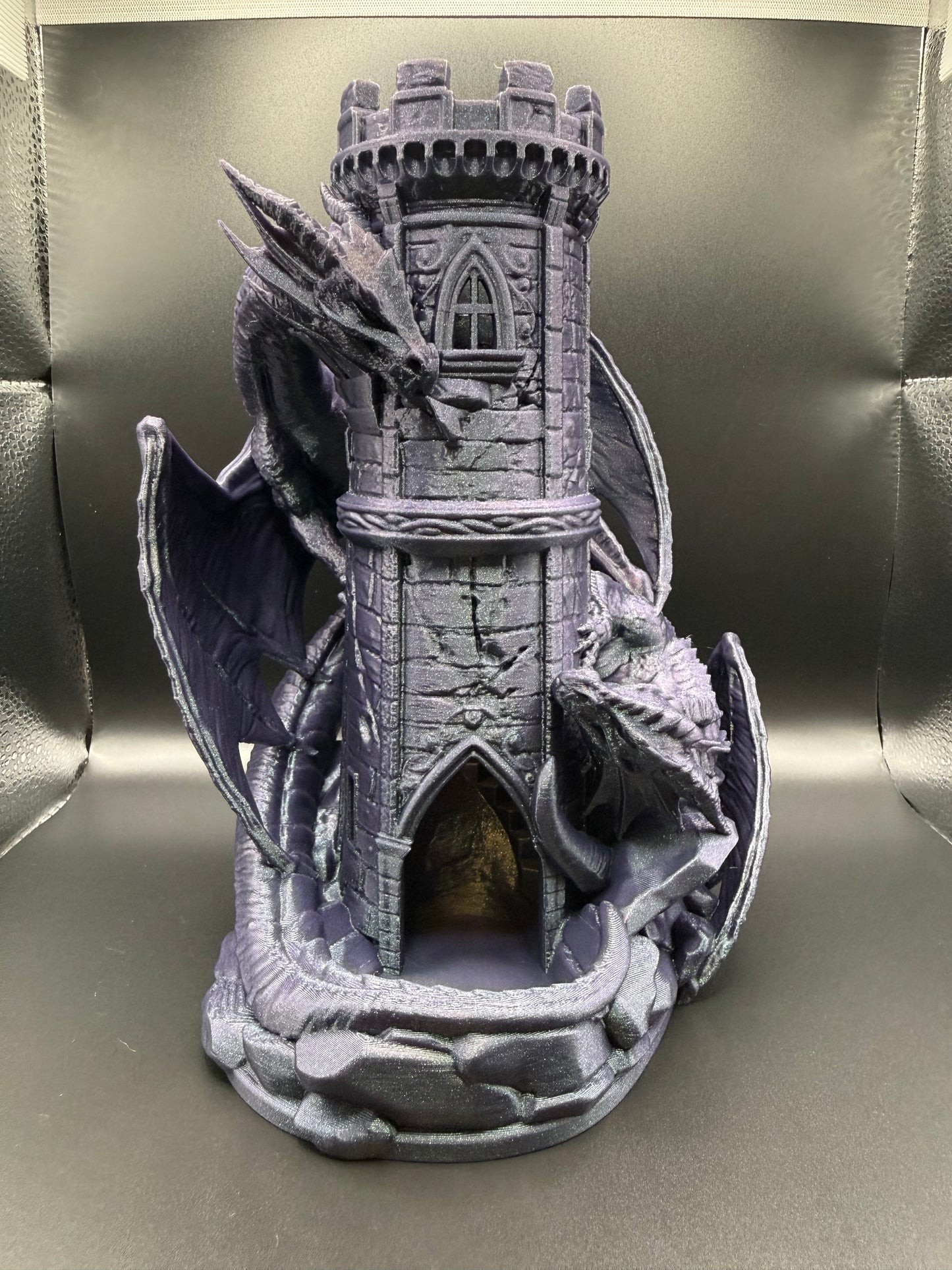 Dragonhold — Dragon Dice Tower | Gothic DnD Accessory | 3D Printed Fantasy Castle