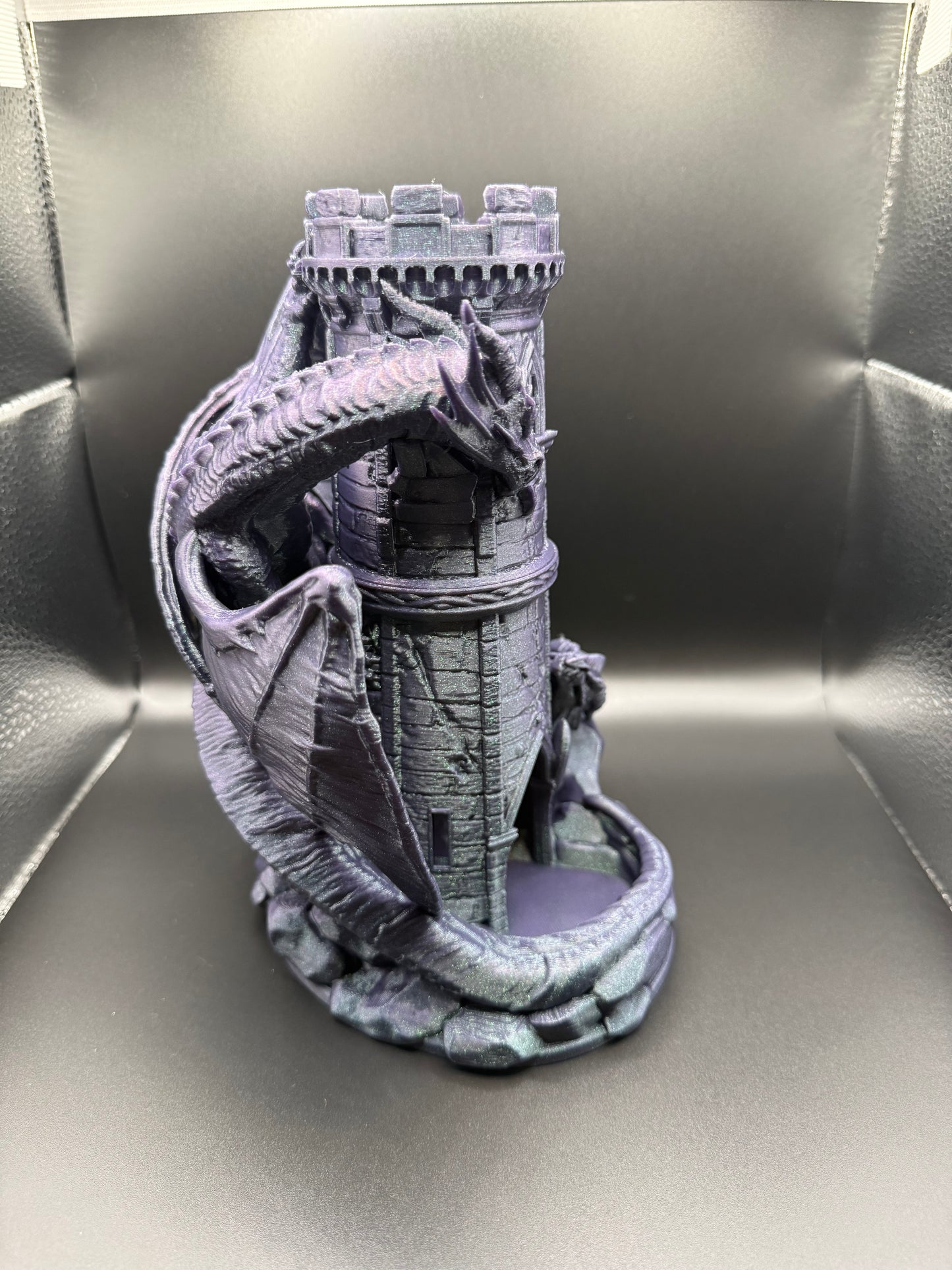 Dragonhold — Dragon Dice Tower | Gothic DnD Accessory | 3D Printed Fantasy Castle