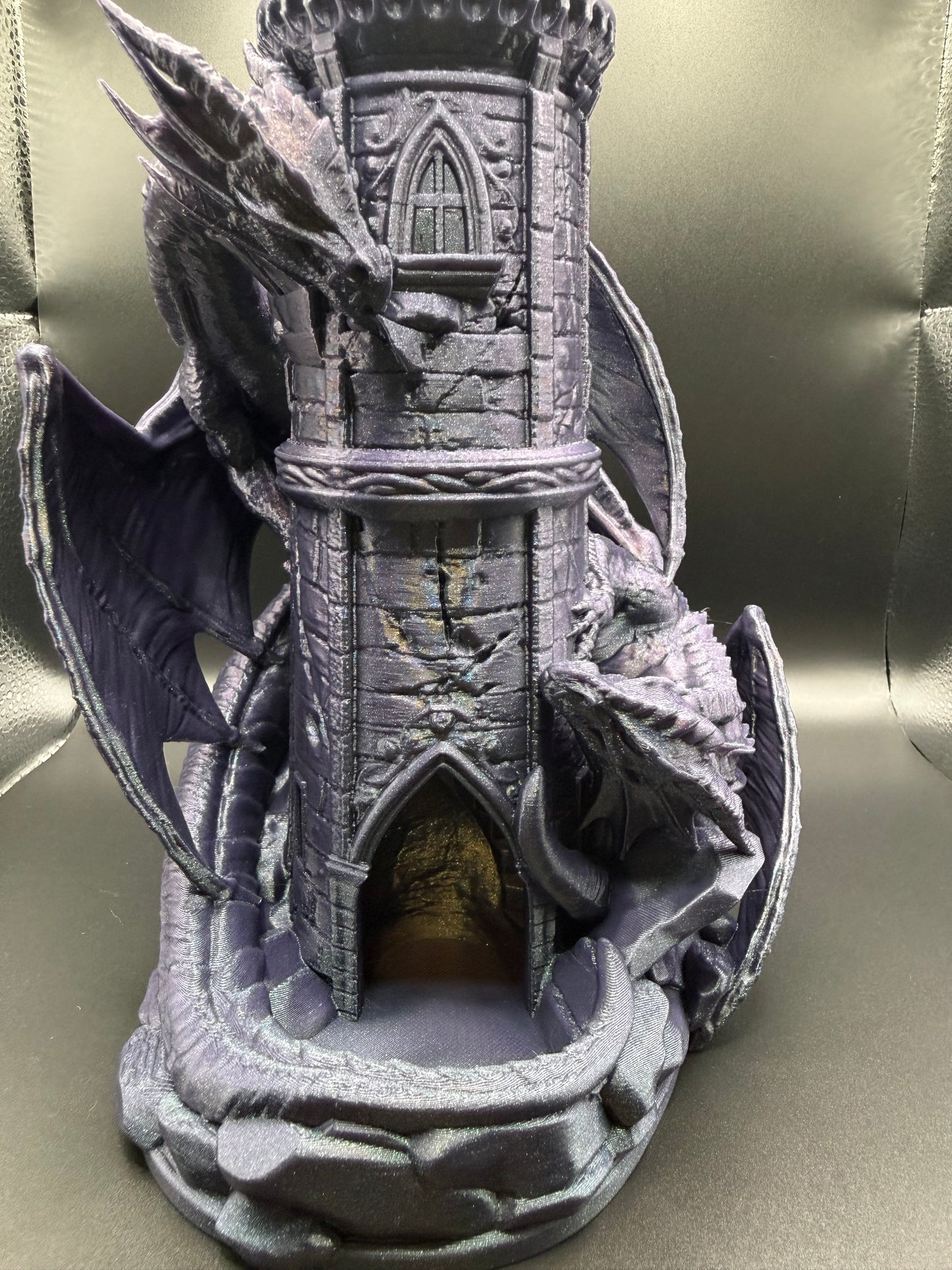 Dragonhold — Dragon Dice Tower | Gothic DnD Accessory | 3D Printed Fantasy Castle