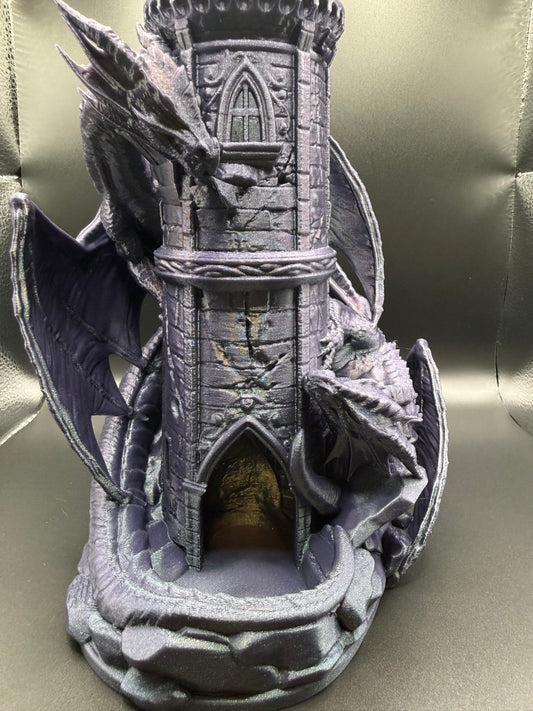 Dragonhold — Dragon Dice Tower | Gothic DnD Accessory | 3D Printed Fantasy Castle